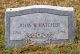 John W. Hatcher Headstone