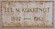 Lee M. Kokernot Headstone