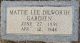 Mattie Lee Dilworth Gardien Headstone